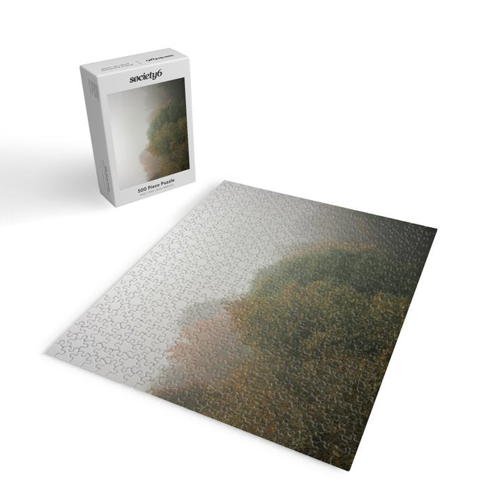 Belgium Misty Forest Scene | Atmospheric Nature Photography Jigsaw Puzzle Gallery Image 2