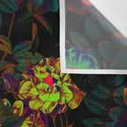Floral Neon Garden Wall Tapestry Gallery Image 3