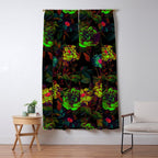 Floral Neon Garden Window Curtain Gallery Image 5