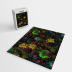 Floral Neon Garden Jigsaw Puzzle Gallery Image 2