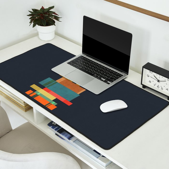 Book stack with a ball Desk Mat Gallery Image 2