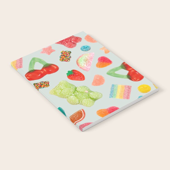 Candy Print in Blue Notebook Gallery Image 2