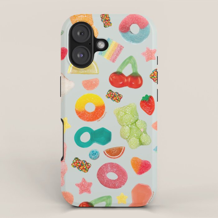 Candy Print in Blue iPhone Case Gallery Image 1