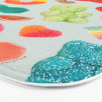 Candy Print in Blue Bath Mat Gallery Image 3