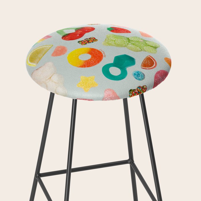 Candy Print in Blue Stool Gallery Image 2