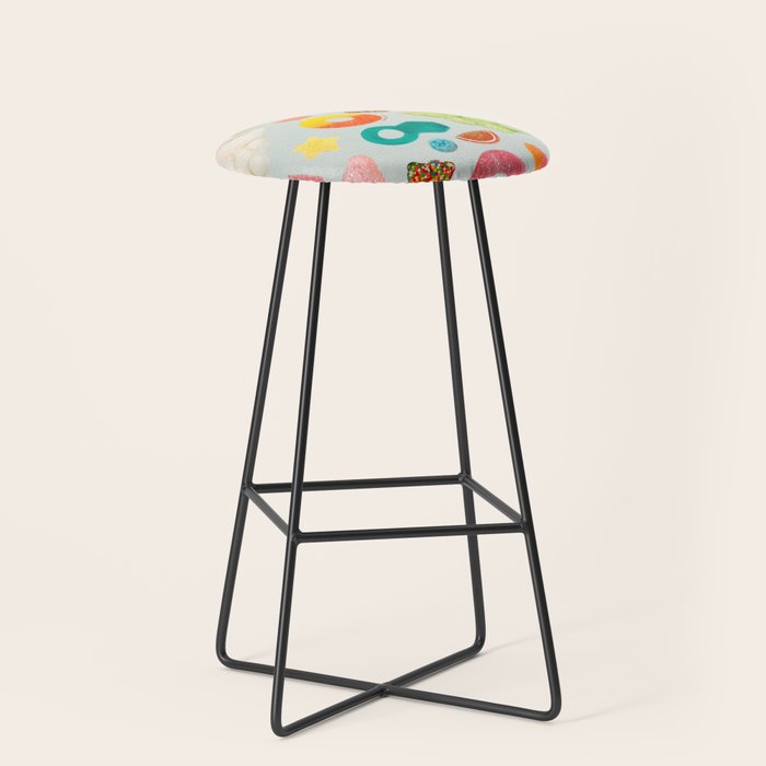 Candy Print in Blue Stool Gallery Image 1