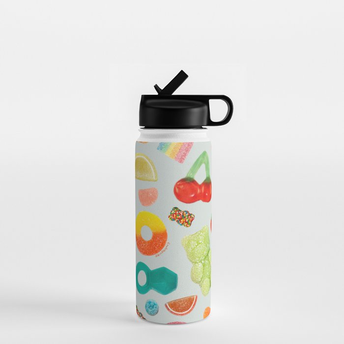 Candy Print in Blue Water Bottle Gallery Image 1