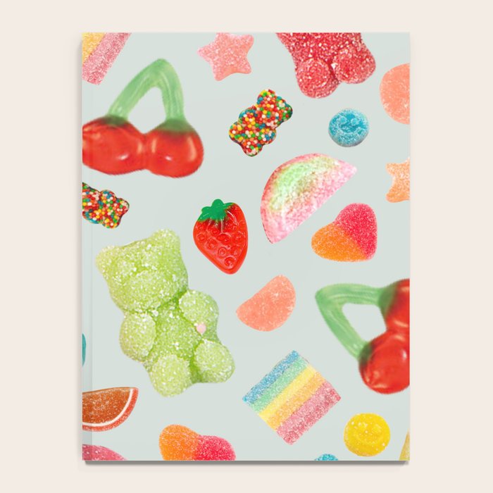 Candy Print in Blue Notebook Gallery Image 4