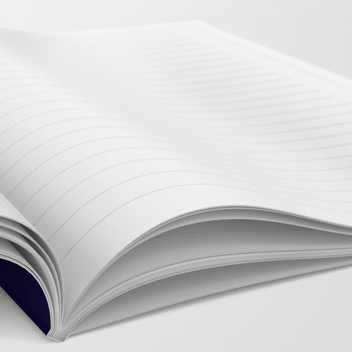 Modern navy blue white faux gold glitter brushstrokes Notebook Gallery Image 2