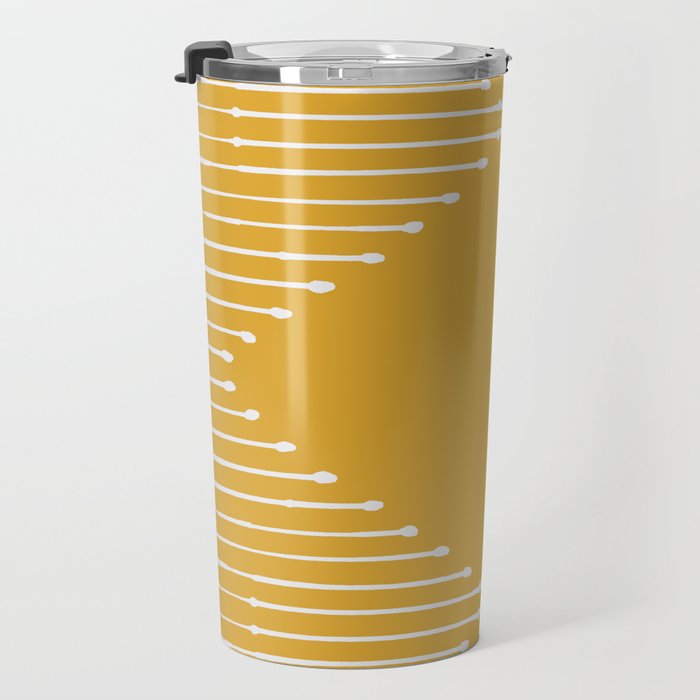 Geo (Yellow) Travel Mug Gallery Image 3