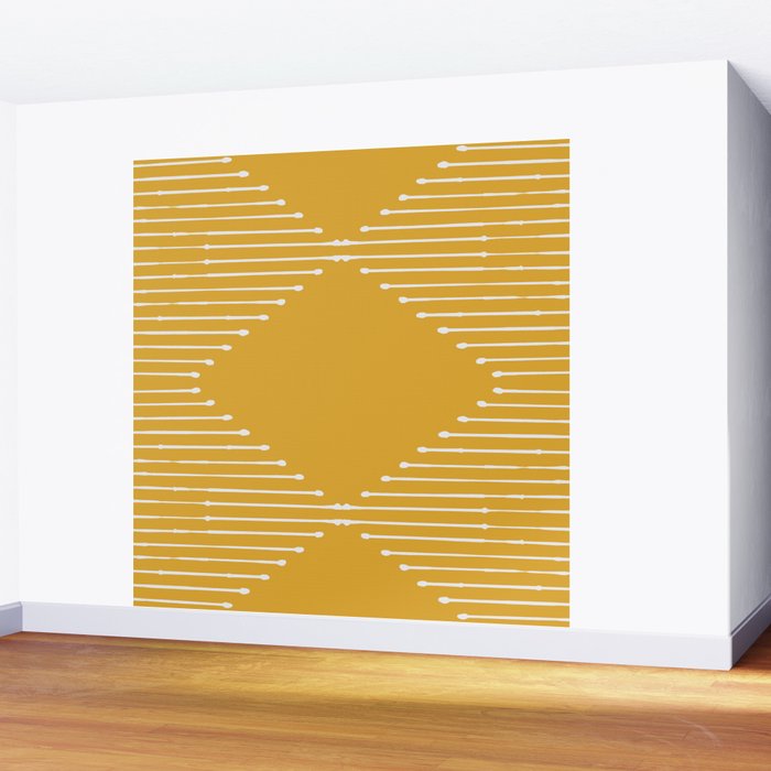 Geo (Yellow) Wall Mural Gallery Image 2