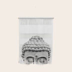 Shy Buddha - Black and White Photography Wall Hanging Gallery Image 1