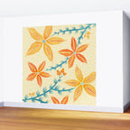Vintage Tropical Flower Print Wall Mural Gallery Image 2