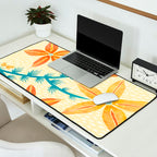 Vintage Tropical Flower Print Desk Mat Gallery Image 2
