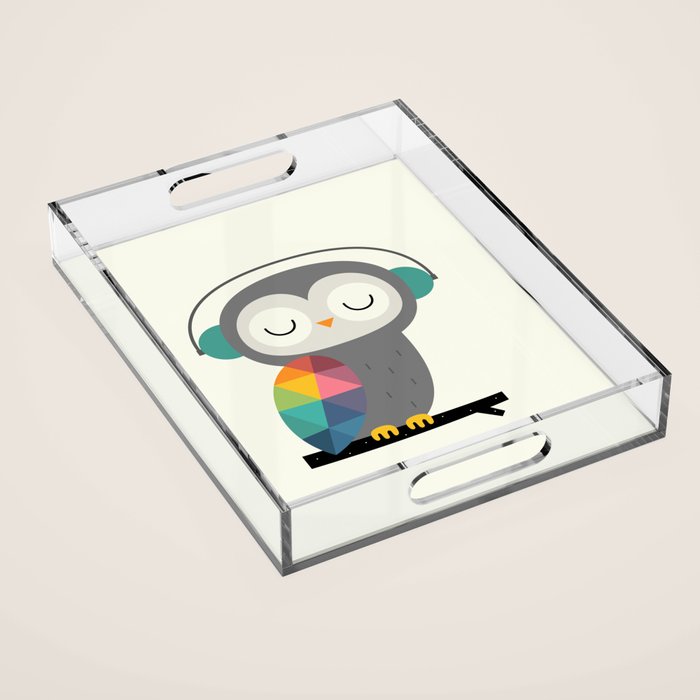 Owl Time Acrylic Tray Gallery Image 1