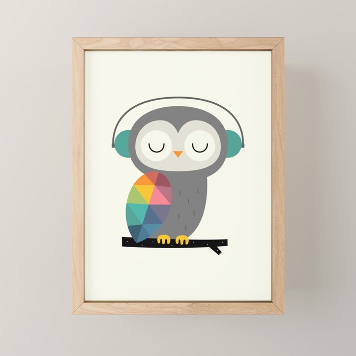 Owl Time Mini Art Print Gallery Image 1