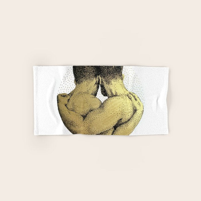 The Pair - NOODDOODs (gold doesn't print shiny) Bath Towel Gallery Image 1