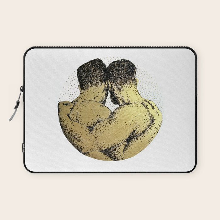 The Pair - NOODDOODs (gold doesn't print shiny) Laptop Sleeve Gallery Image 1