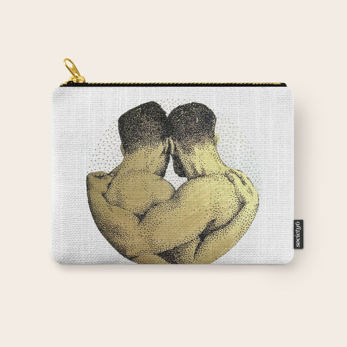 The Pair - NOODDOODs (gold doesn't print shiny) Carry All Pouch Gallery Image 1