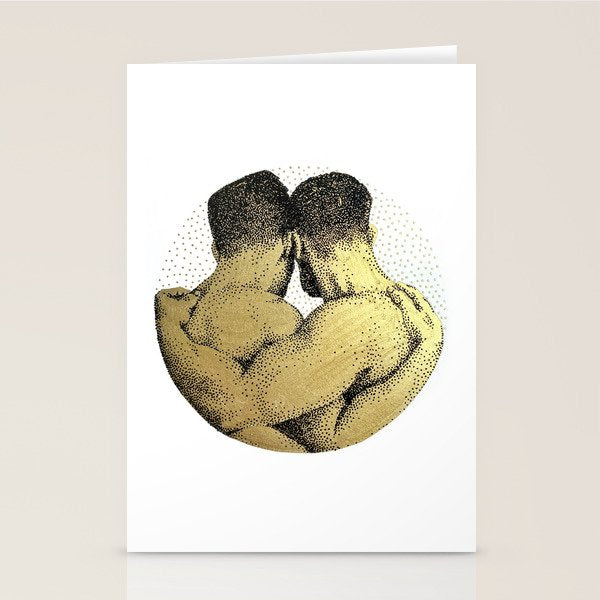 The Pair - NOODDOODs (gold doesn't print shiny) Stationery Card Gallery Image 1