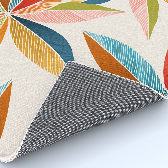 Multicolorful Leaf Design Rug Gallery Image 4