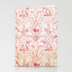 Antique 1900 Neoclassical French Chateau Toile de Jouy Stationery Card Gallery Image 2