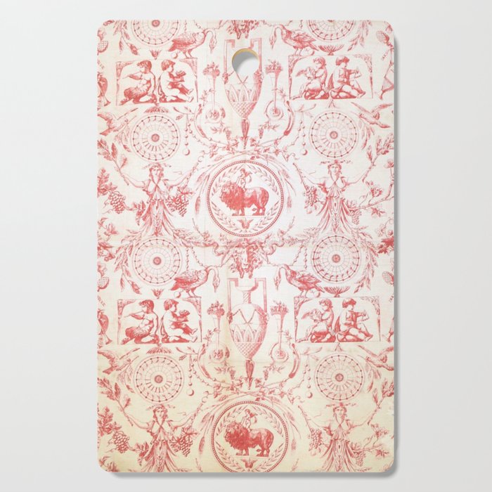 Antique 1900 Neoclassical French Chateau Toile de Jouy Cutting Board Gallery Image 1