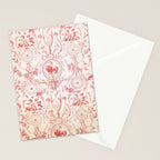 Antique 1900 Neoclassical French Chateau Toile de Jouy Stationery Card Gallery Image 2