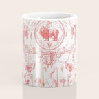 Antique 1900 Neoclassical French Chateau Toile de Jouy Coffee Mug Gallery Image 4