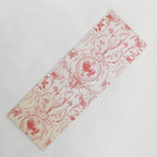 Antique 1900 Neoclassical French Chateau Toile de Jouy Yoga Mat Gallery Image 1