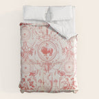Antique 1900 Neoclassical French Chateau Toile de Jouy Duvet Cover Gallery Image 6