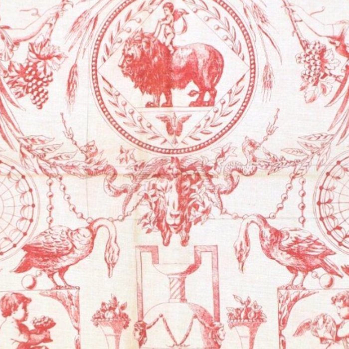 Antique 1900 Neoclassical French Chateau Toile de Jouy Coffee Mug Gallery Image 2