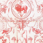 Antique 1900 Neoclassical French Chateau Toile de Jouy Coffee Mug Gallery Image 2