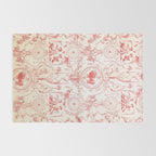 Antique 1900 Neoclassical French Chateau Toile de Jouy Rug Gallery Image 2