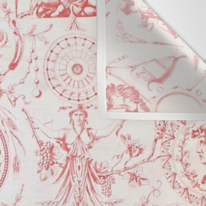 Antique 1900 Neoclassical French Chateau Toile de Jouy Wall Tapestry Gallery Image 3