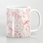 Antique 1900 Neoclassical French Chateau Toile de Jouy Coffee Mug Gallery Image 1