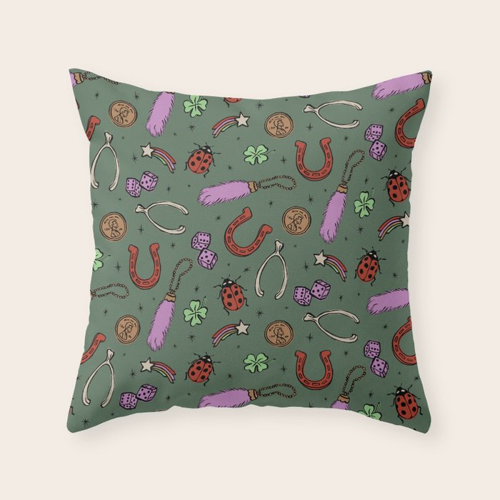 Lucky Charms Throw Pillow Gallery Image 6