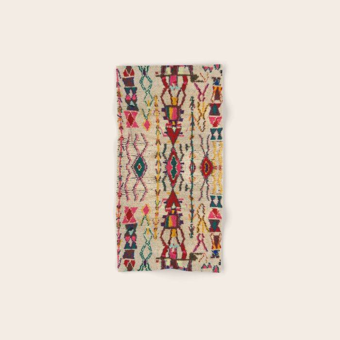 Moroccan Carpet Artwork Bath Towel Gallery Image 1