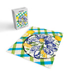 Oysters on Plate with Lemon - Coastal Checkered Jigsaw Puzzle Gallery Image 2
