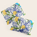 Oysters on Plate with Lemon - Coastal Checkered Pillow Sham Gallery Image 3