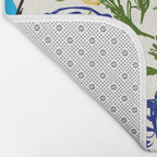 Oysters on Plate with Lemon - Coastal Checkered Bath Mat Gallery Image 2