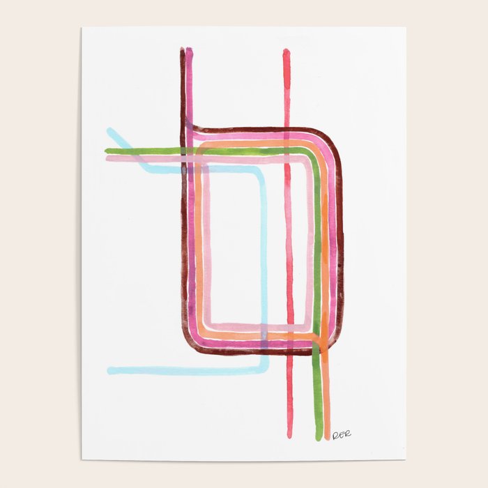 Watercolor Loop - Chicago Art Poster Gallery Image 4