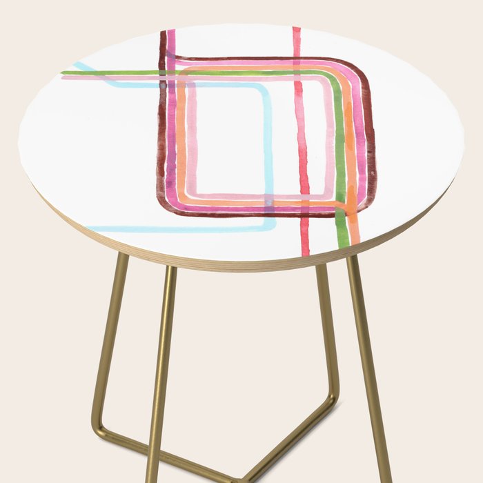 Watercolor Loop - Chicago Art Side Table Gallery Image 2