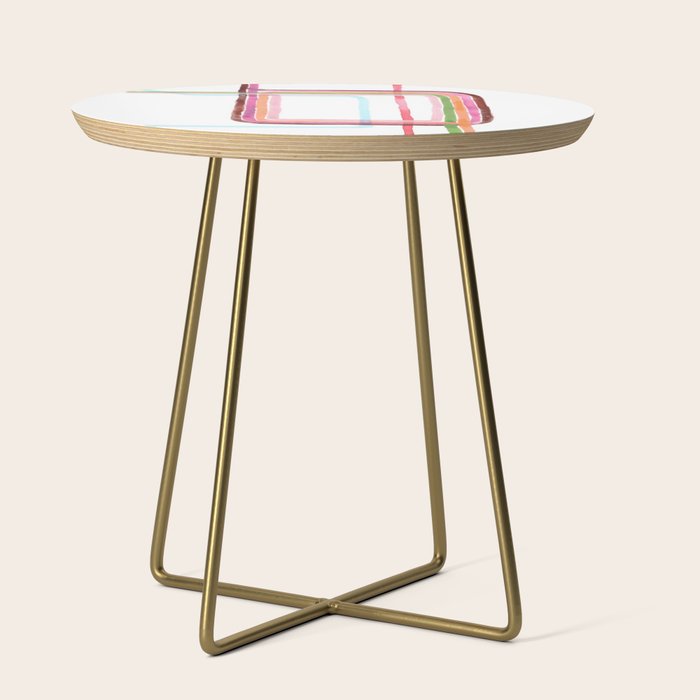 Watercolor Loop - Chicago Art Side Table Gallery Image 1