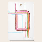 Watercolor Loop - Chicago Art Cutting Board Gallery Image 1