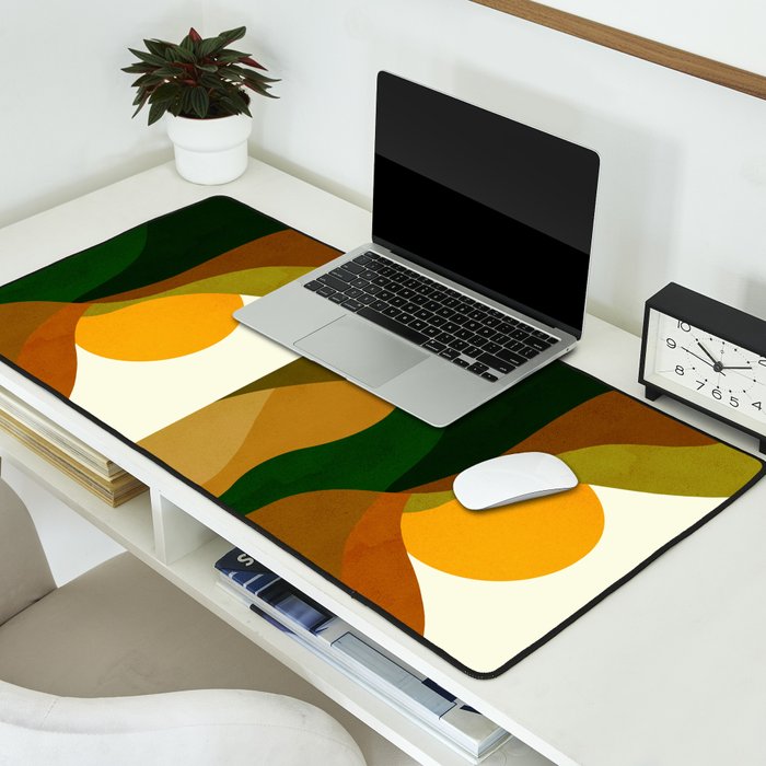 Abstraction_NEW_SUN_LANDSCAPE_SPRING_Minimalism_001B Desk Mat Gallery Image 2