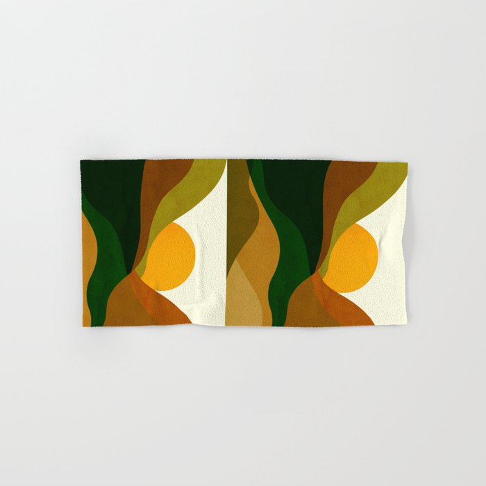 Abstraction_NEW_SUN_LANDSCAPE_SPRING_Minimalism_001B Bath Towel Gallery Image 1