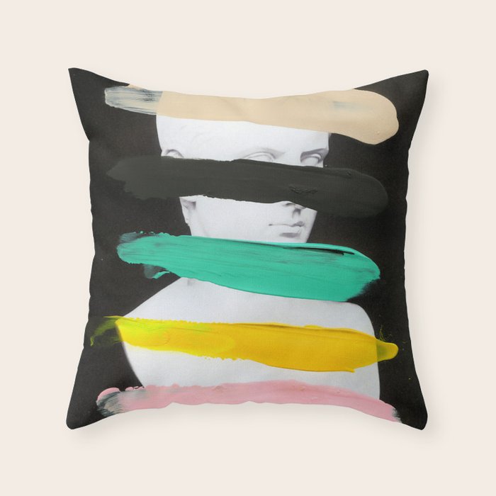 Untitled (Finger Paint 1) Throw Pillow Gallery Image 6
