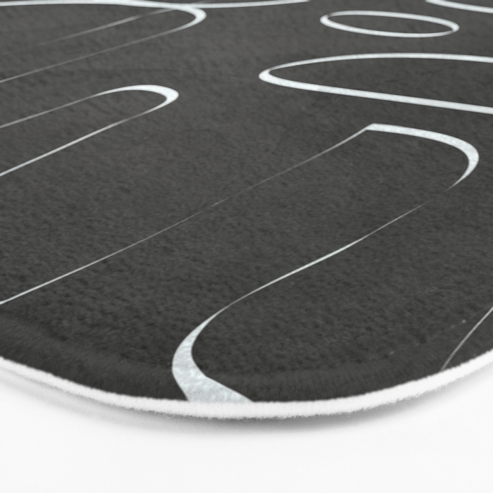Minimal Abstract Line II Bath Mat Gallery Image 3