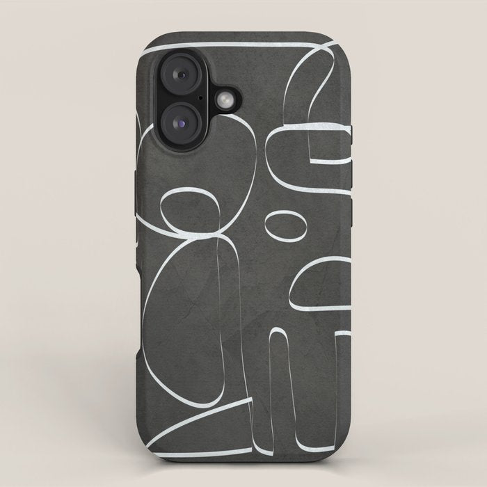 Minimal Abstract Line II iPhone Case Gallery Image 1